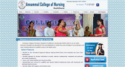 Desktop Screenshot of annammalnursingcollege.com