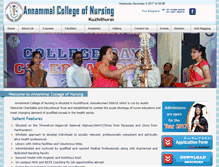 Tablet Screenshot of annammalnursingcollege.com